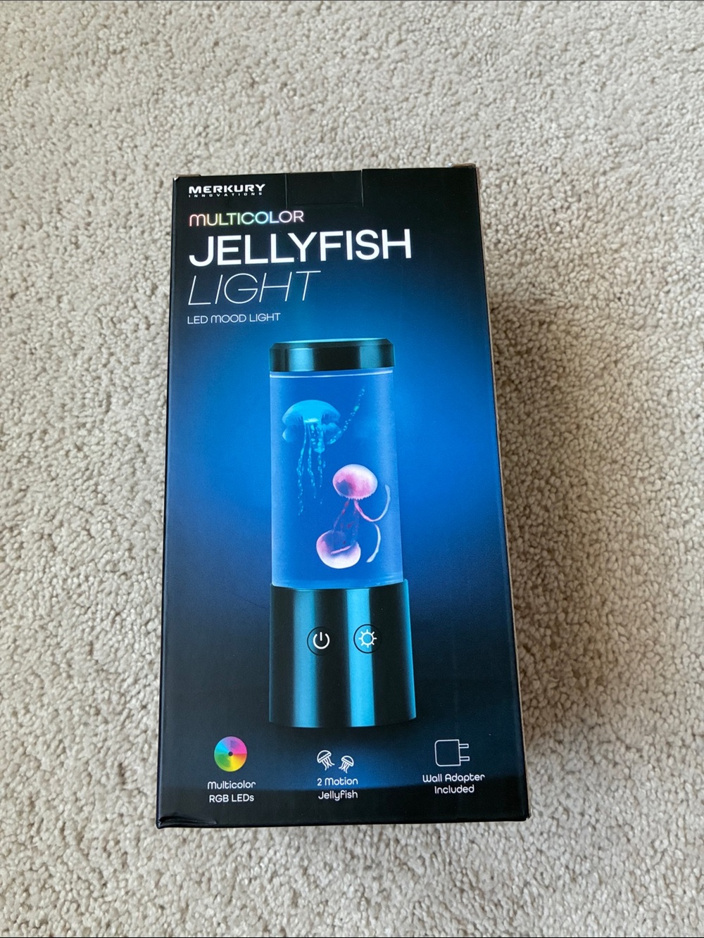 New Merkury Multicolor Jellyfish Light LED Mood Lamp - Blue